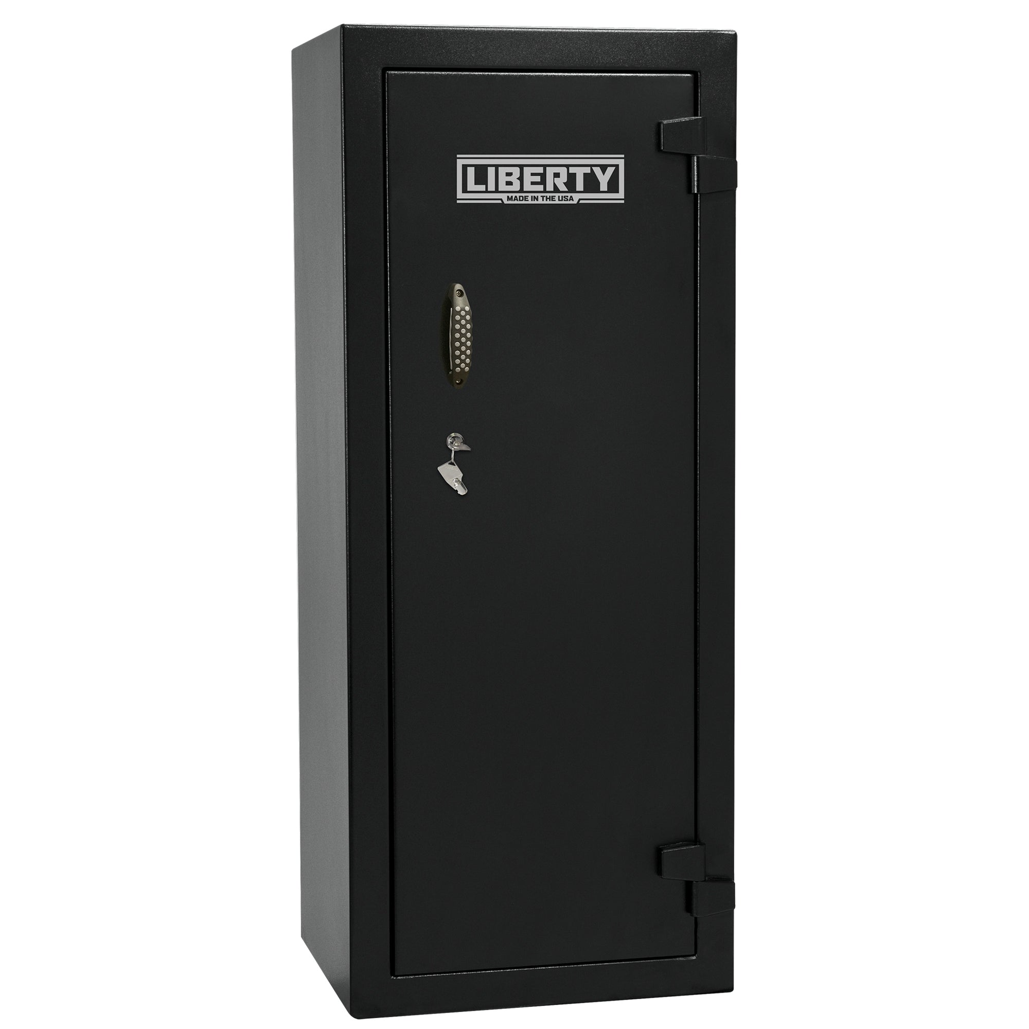 Ammo Cabinet 13 | Dimensions: 59”(H) x 24”(W) x 16”(D) | 2 (Expandable to 4) Long Guns | Black - closed