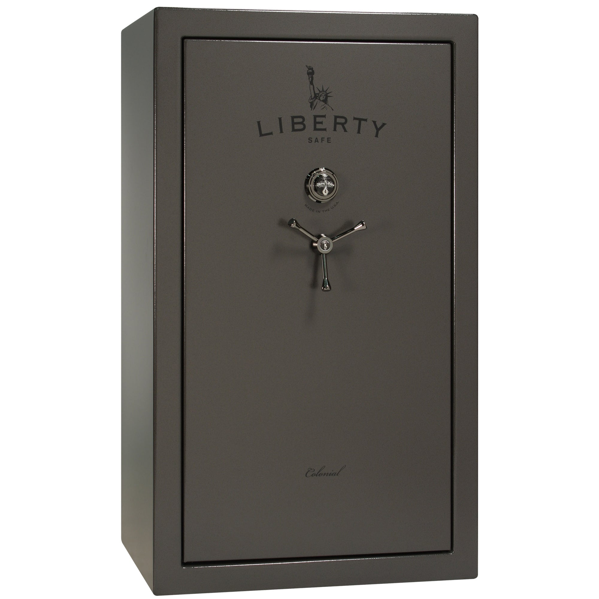 Colonial Series | Level 4 Security | 75 Minute Fire Protection | 30 PRO FLEX | DIMENSIONS: 60.5"(H) X 36"(W) X 22"(D*) | Gray Marble | Mechanical Lock - Closed
