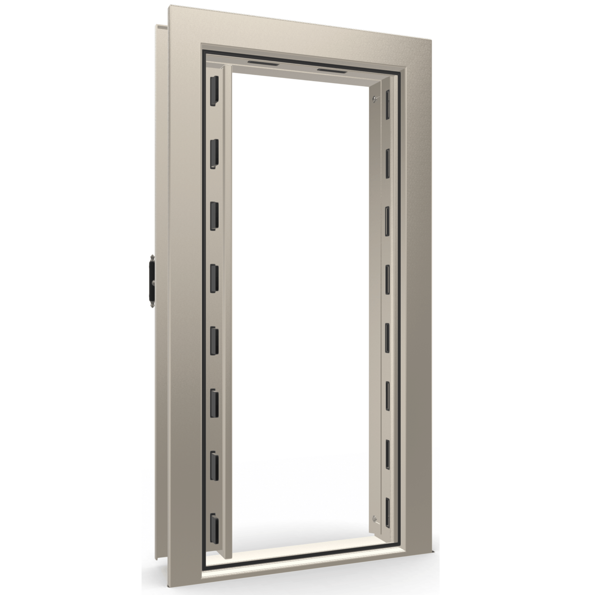 Vault Door Series | In-Swing | Left  Hinge | Champagne Gloss | Electronic Lock - open