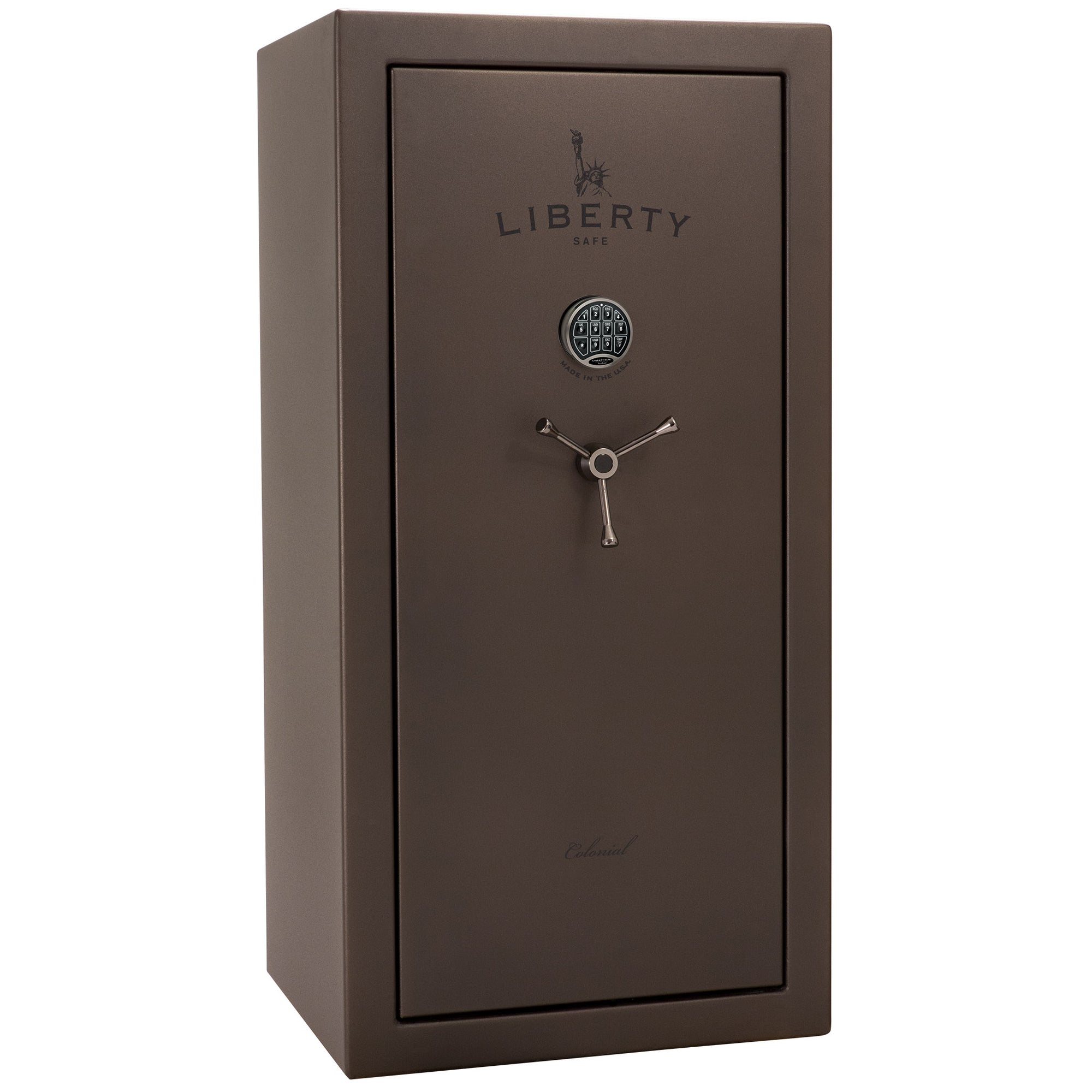 Colonial Series | Level 4 Security | 75 Minute Fire Protection | 23 PRO FLEX | DIMENSIONS: 60.5"(H) X 30"(W) X 22"(D*) | Bronze Textured | Electronic Lock - Closed